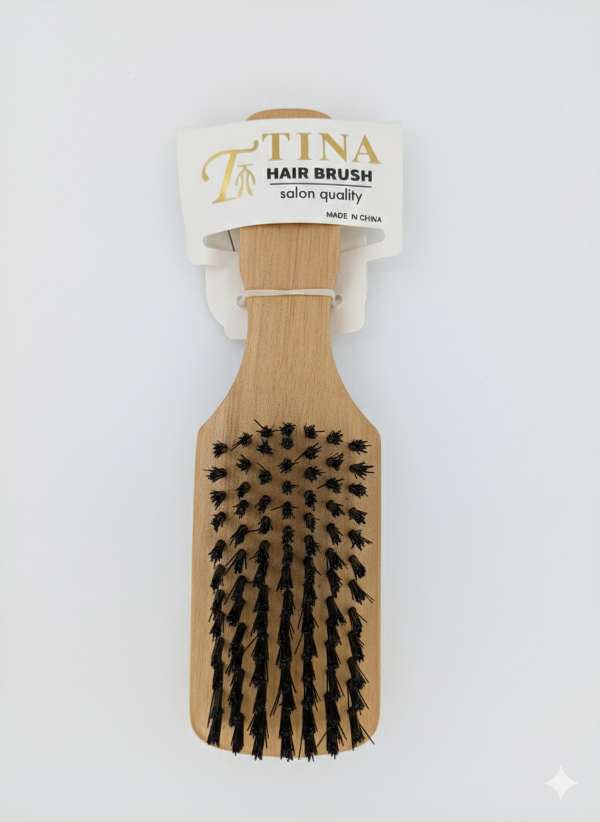 Barbar salon hair brush salon quality Fade Brush &amp; Baardborstel (Smal met handvat)