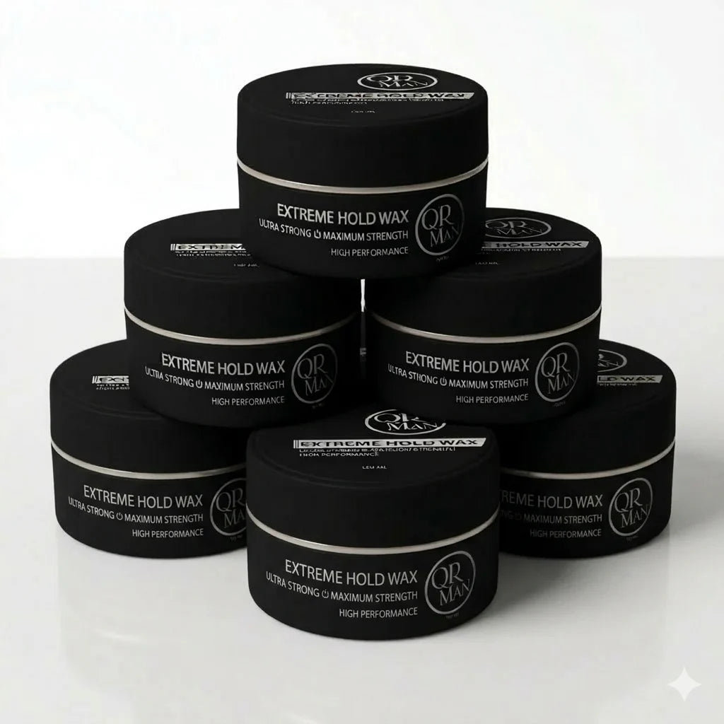 QR MAN black (Zwart) haarstyling wax 6x150m