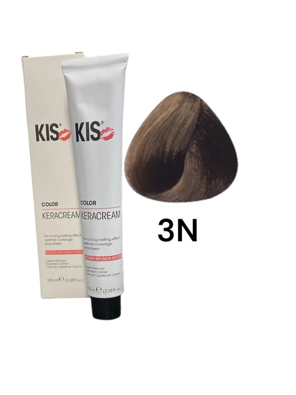 kis 3N - Brun foncé KeraCream Color Hair Dye 100ml.