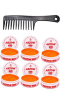 Abzehk Rood Mega Look Hair Styling Wax 6 Stuks + Gratis Styling Kam