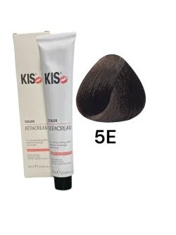 KIS 5E - Teinture capillaire KeraCream Color Châtain Clair Espresso 100ml.