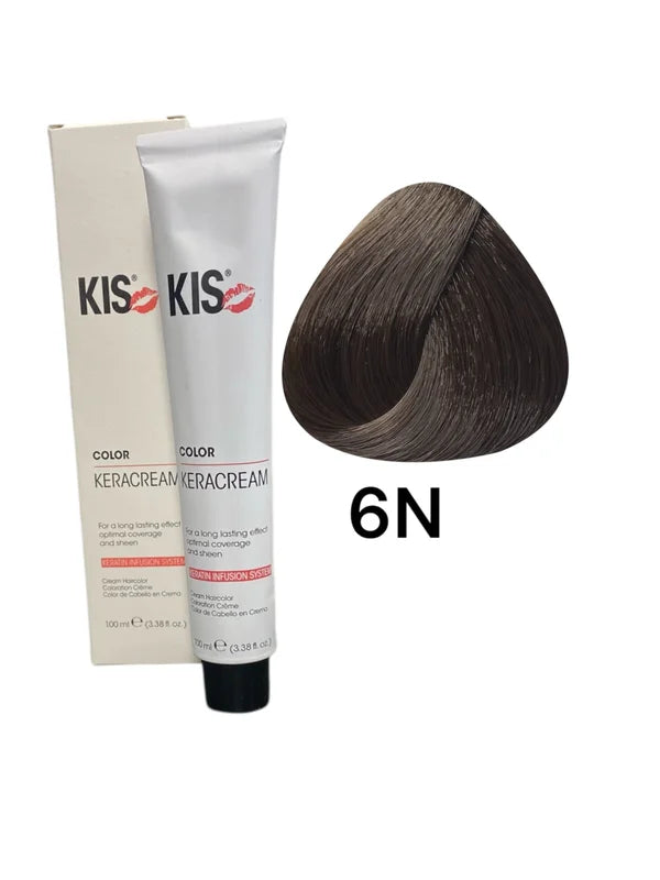 KIS 6N - Coloration capillaire KeraCream Blond foncé 100 ml.
