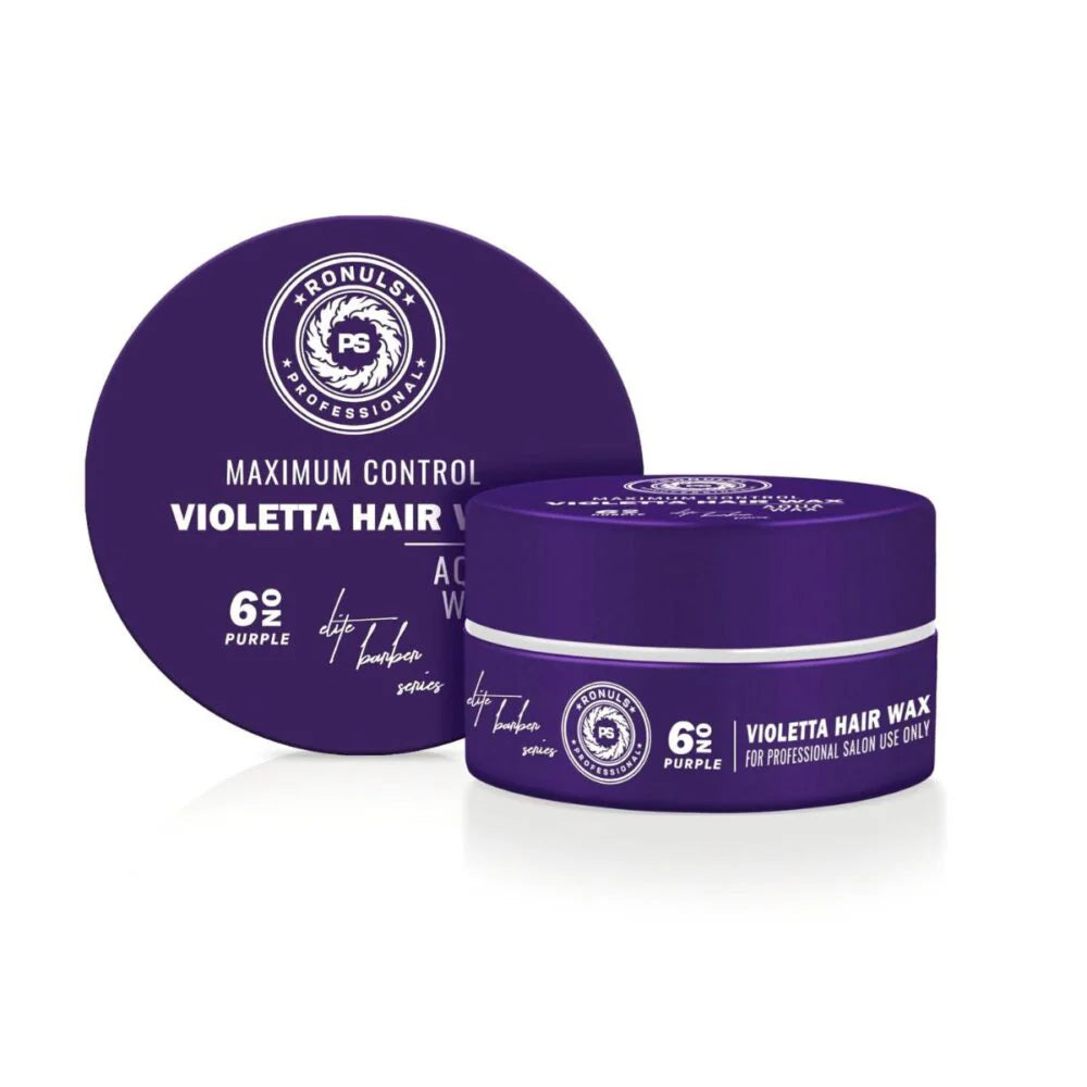 Ronuls Professional haarstyling Violetta wax met styling kam Voordeelverpakking 3x 150ml