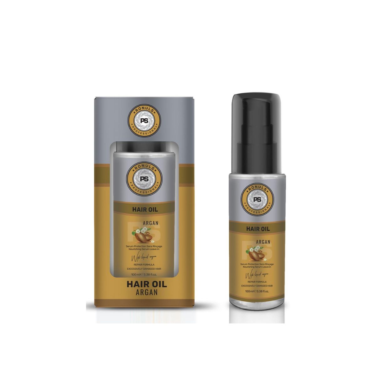 Ronuls Professional Argan shampoo Hair Oil Hair Mask Two Phase Anti Klit Conditioner set