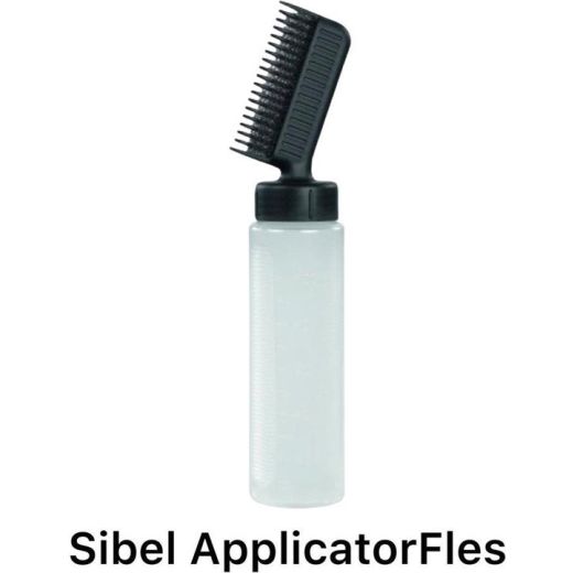 Flacon applicateur Sibel avec éponge peigne - Application de toners et teintures capillaires - 100 ml