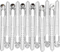 Sibel Verdeelklemmen 12 cm Metaal Wave 12 Stuks