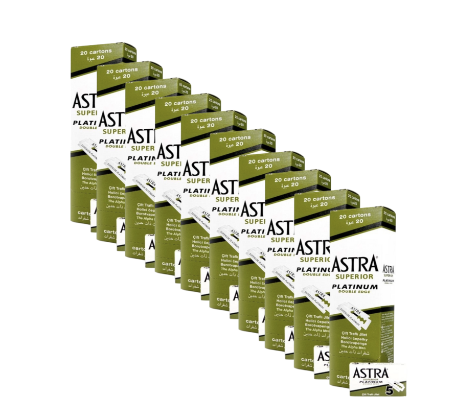Astra scheermesjes Superior Platinum Double Edge Blades – 10x verpakt