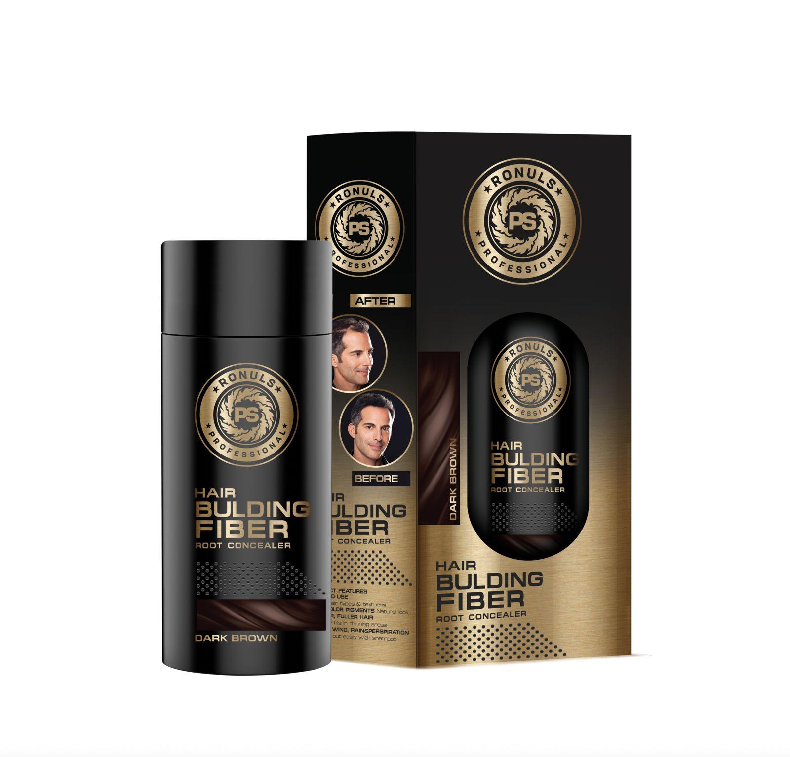 Ronuls Professionele Fibers hair building Brown Haarvezel Haarvuller 50 gr