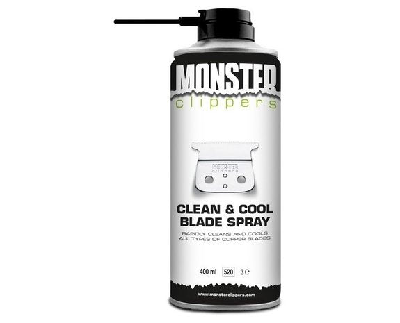 Monster Clippers Clean &amp; Cool Klingenspray 400 ml – für die Pflege von Haarschneidemaschinen und Trimmern – Klingenreiniger