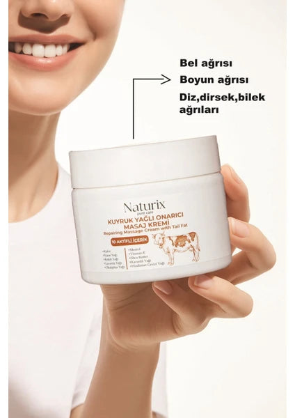 Naturix Staartvet Massagecrème 100 ml | Massagecrème met 10 natuurlijke ingrediënten