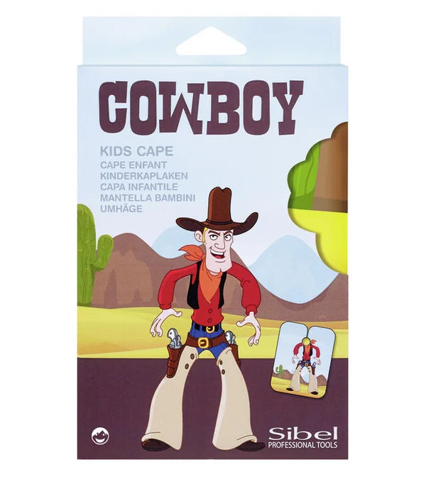 Cape à capuche pour enfants - Cowboy