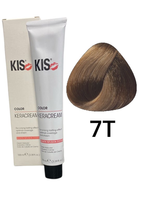 KIS 7T - Licht Tabak KeraCream Color Haarverf 100ml.