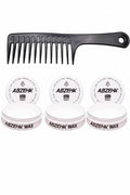 Abzehk Hair Styling black Gel wax 3 Stuks + Gratis Styling Kam