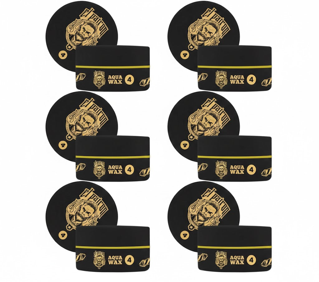 ELPatron haarstyling Aqua wax 4 Voordeelverpakking 6x 150ml